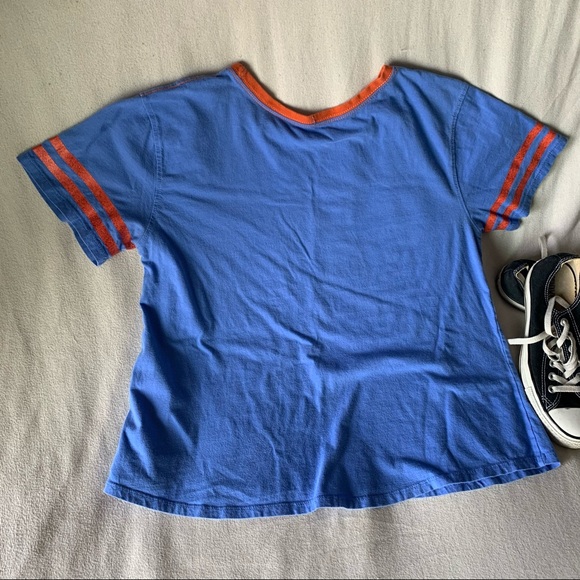 True Religion Graphic Logo Striped Sleeve T-Shirt - Picture 11 of 12